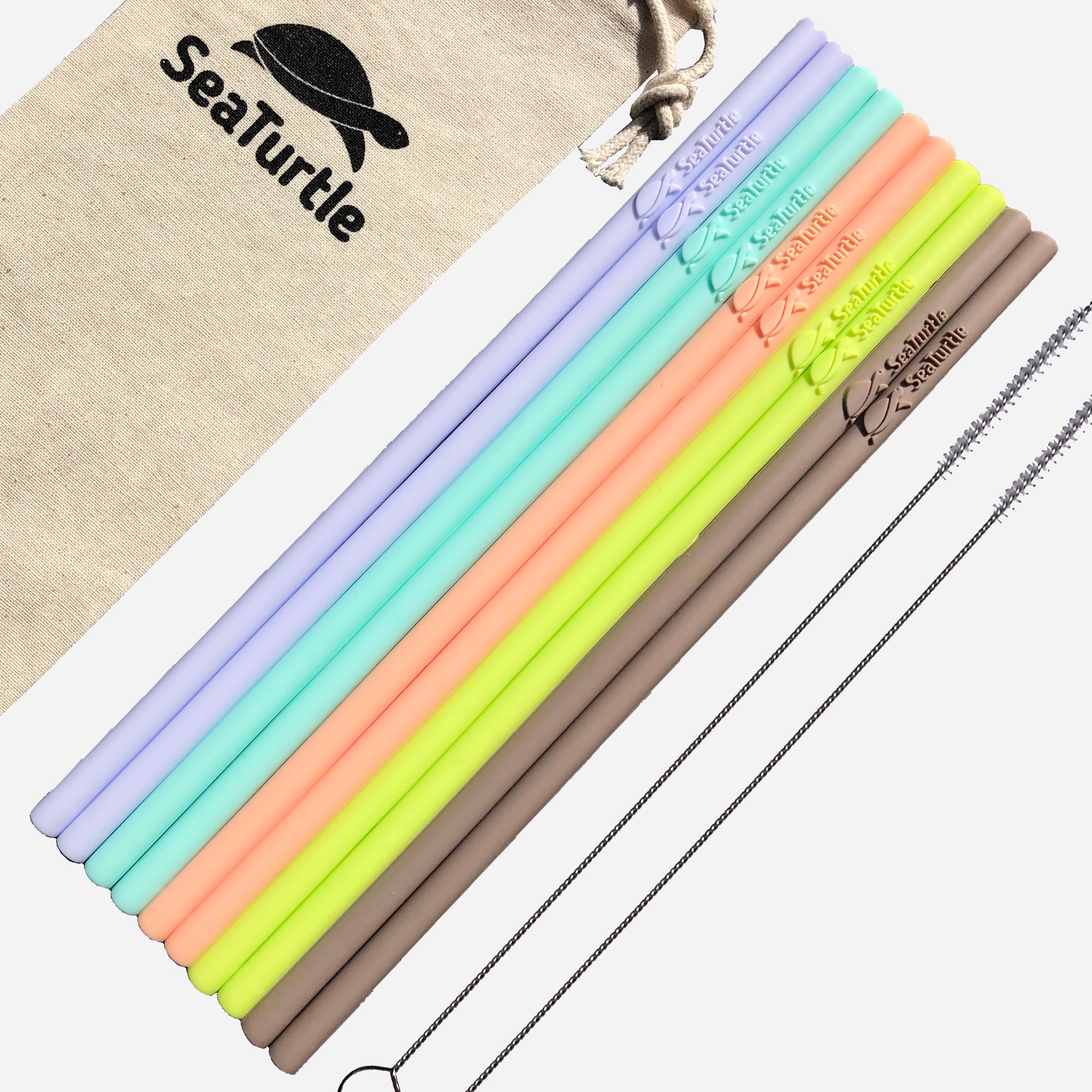 Reduce Reusable Silicone Straws, Assorted Colors, Pack Of 4 Straws