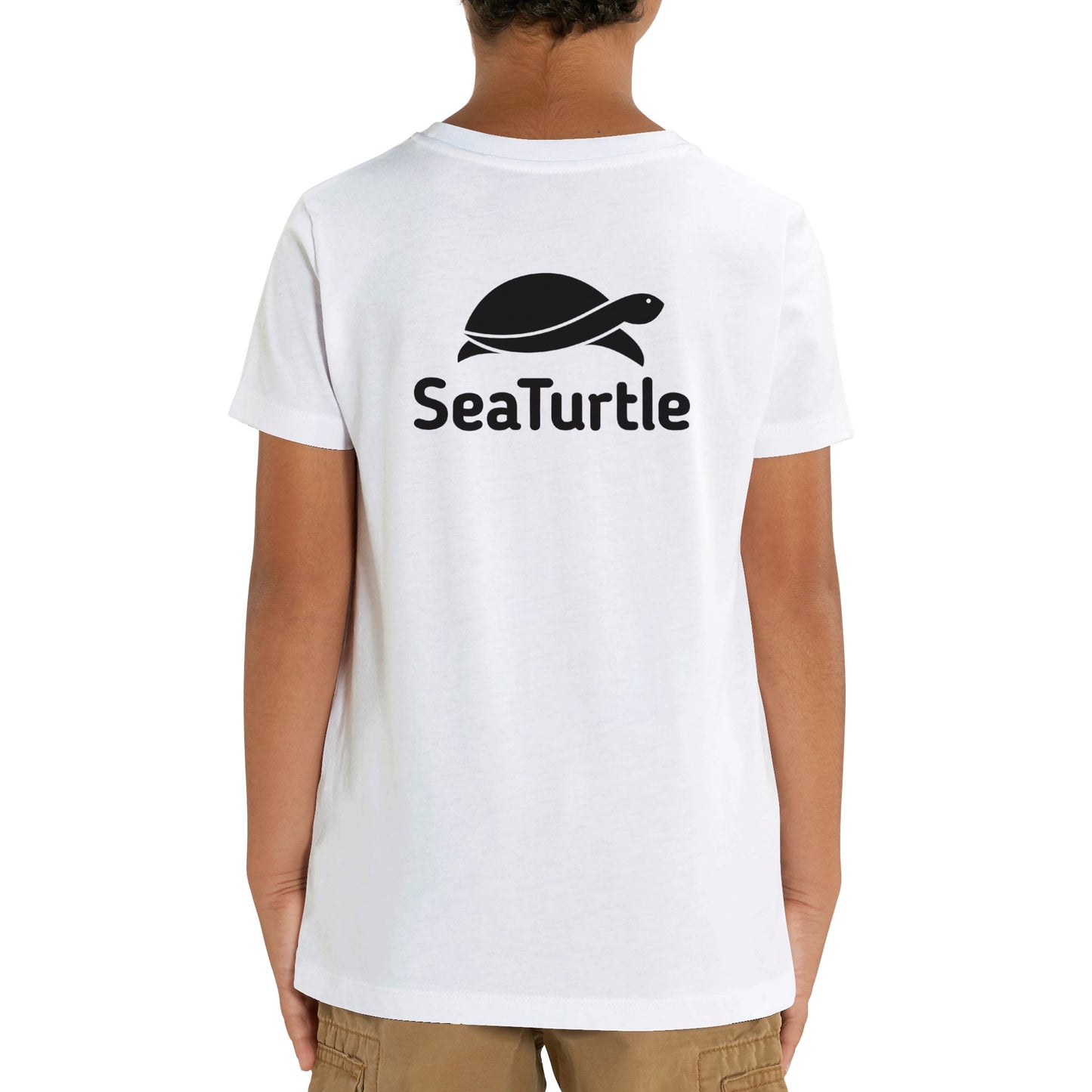 Sea Turtle Organic Kids Crewneck T-shirt