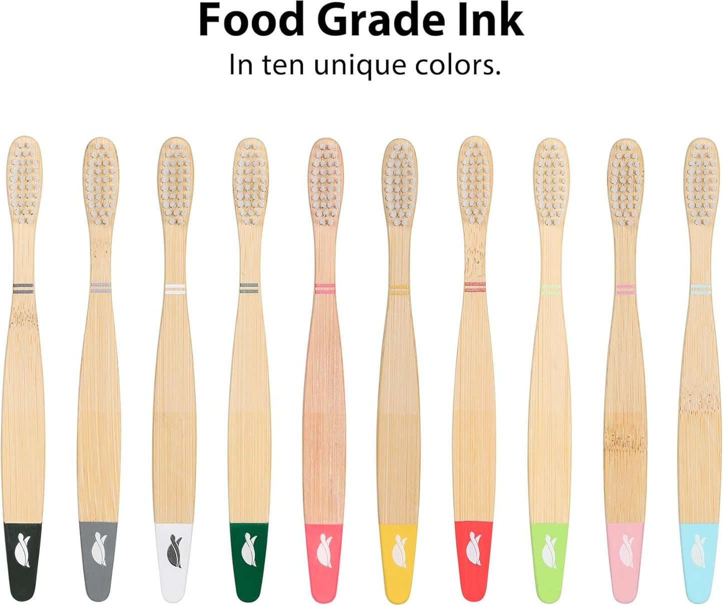 Bulk Kids Sealed Bamboo Toothbrushes