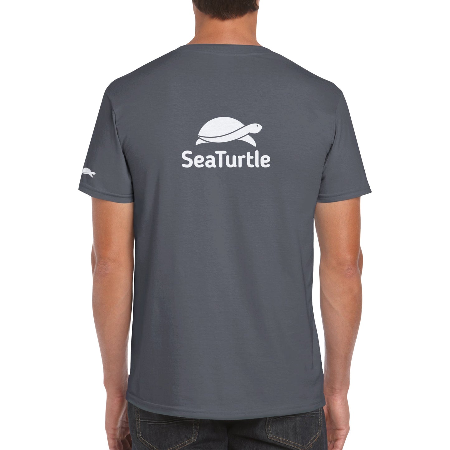 SeaTurtle Classic Unisex Crewneck T-shirt - Logo Graphic (Back)