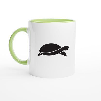 SeaTurtle White 11oz Ceramic Mug with Color Inside